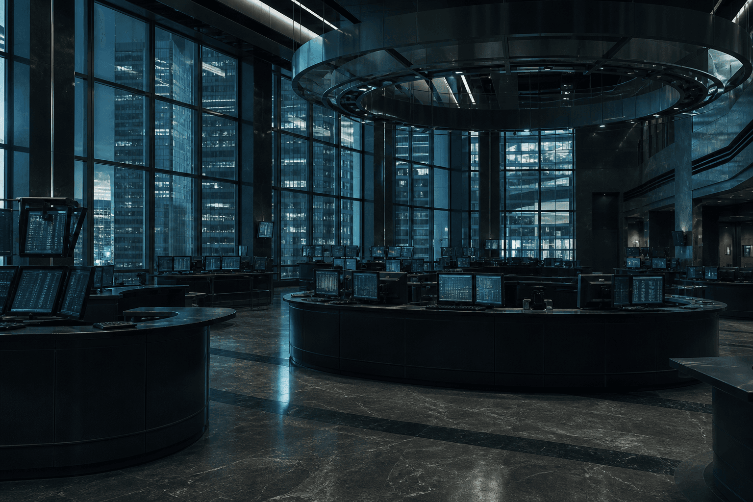 Quiet financial workspace with a tablet and writing instruments